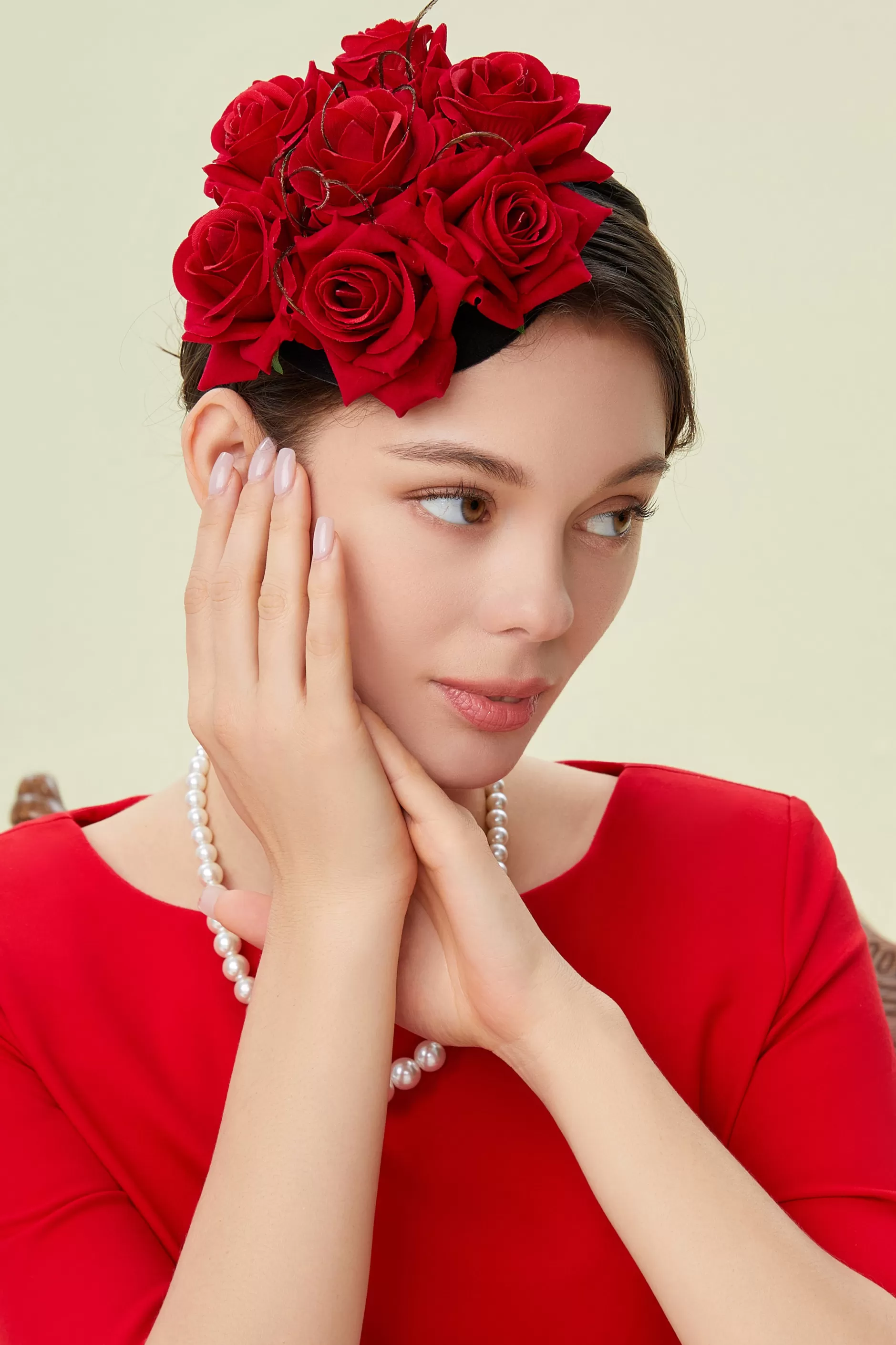 Stylish Pillbox Floral Feather Fascinator-BABEYOND Shop