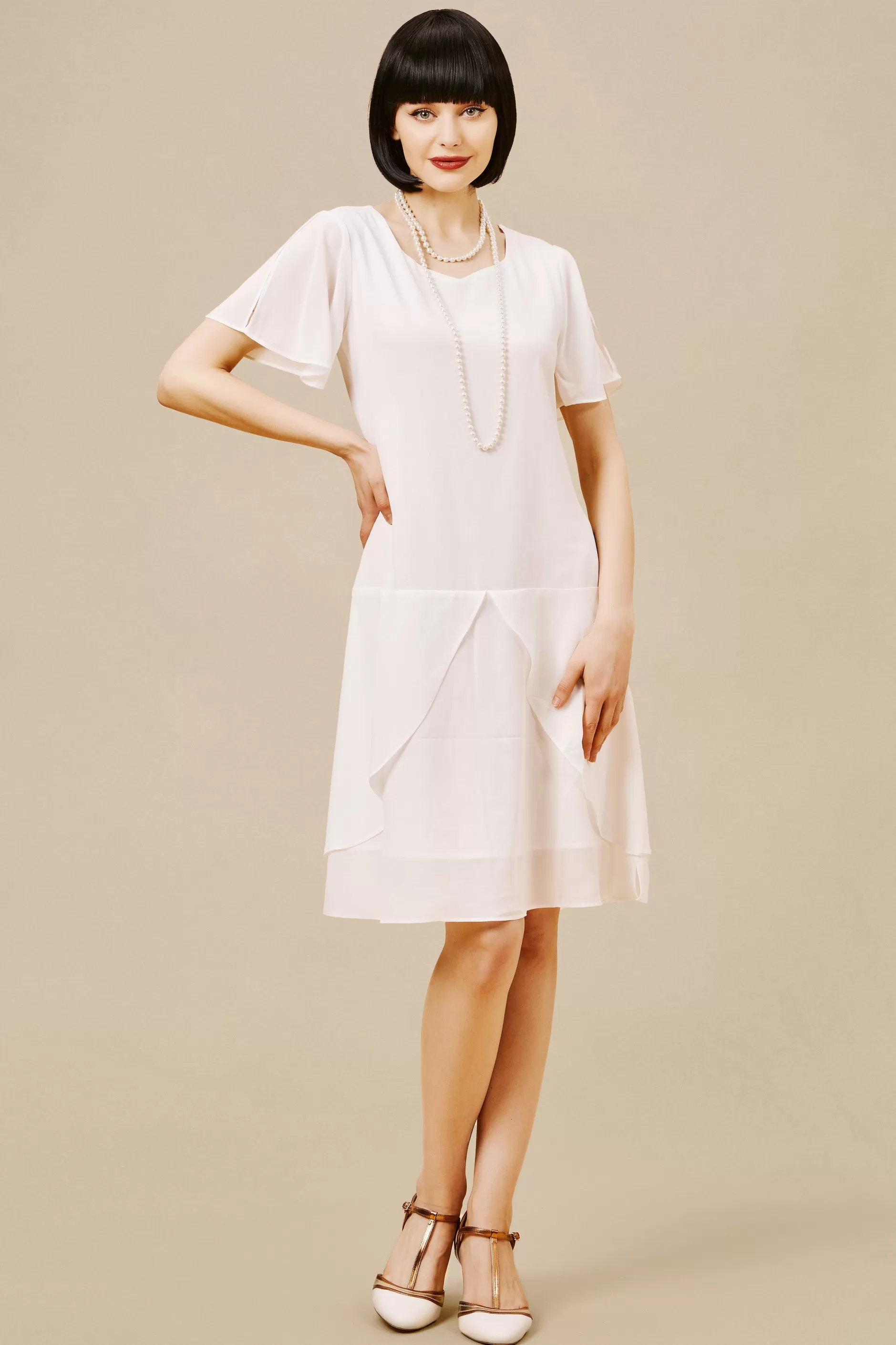 Stylish Tiered Hem Casual Dress-BABEYOND Flash Sale