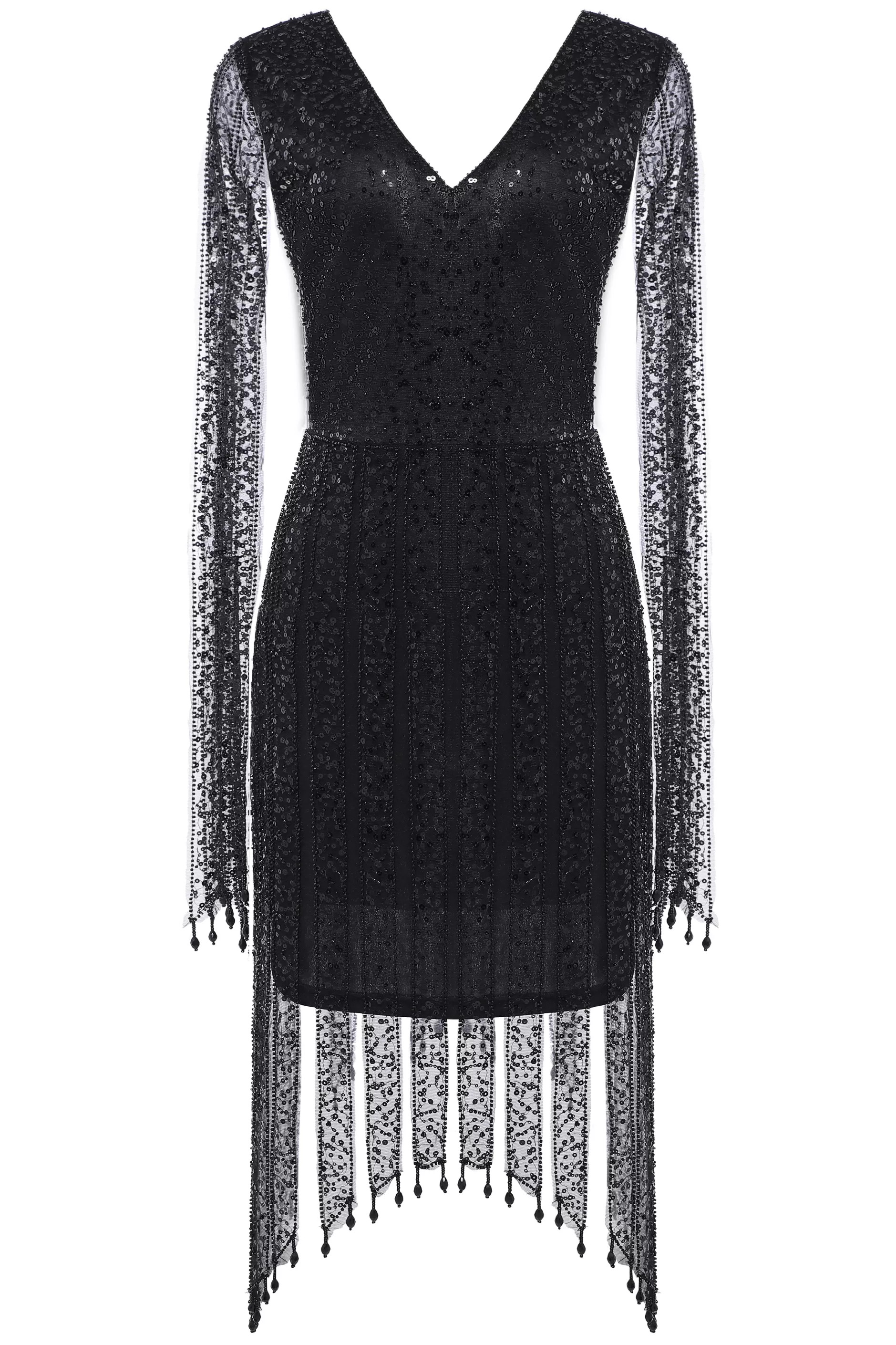 The Story Of An Awakening Hand Beaded Flapper Dress-BABEYOND Flash Sale