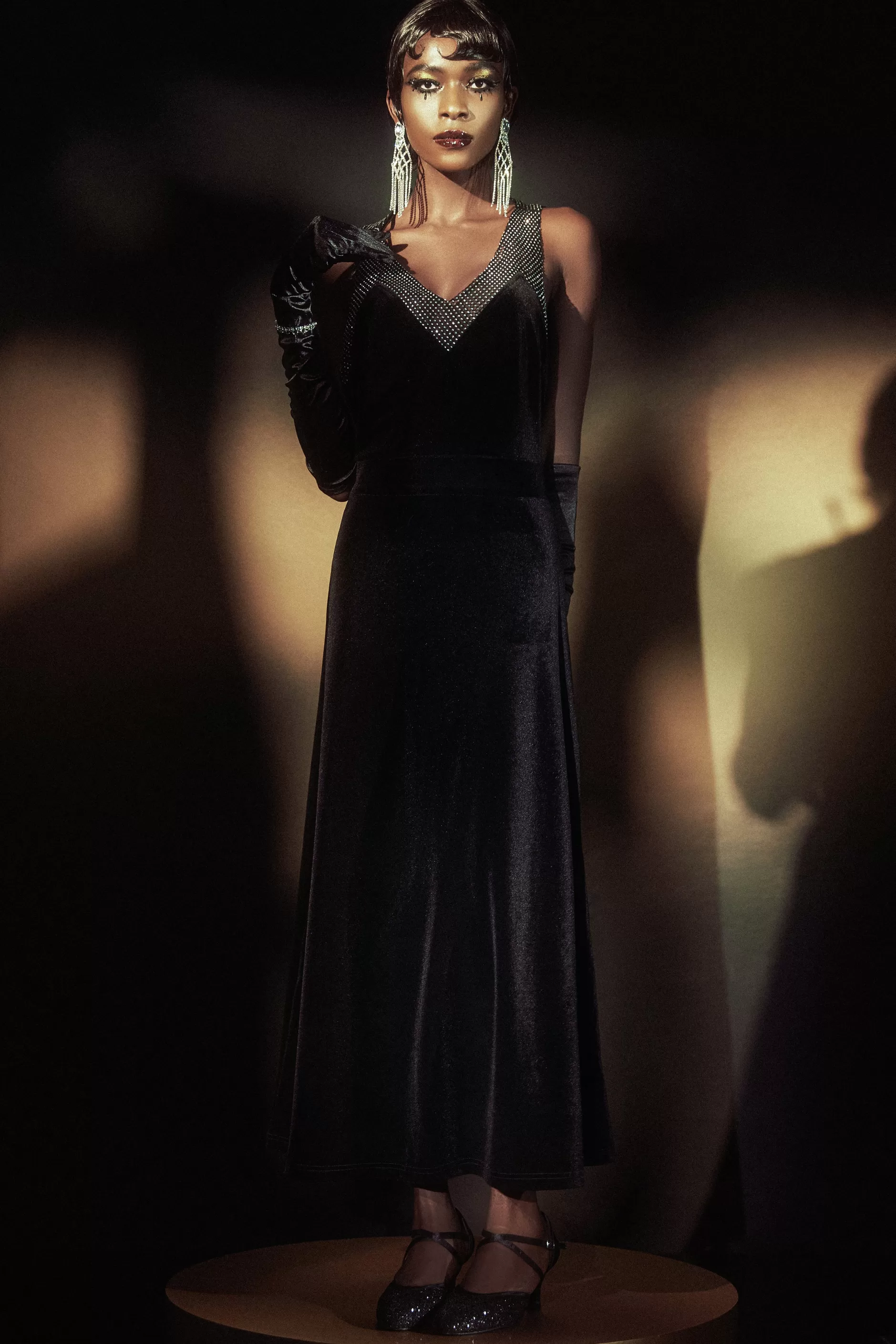 The Story Of An Awakening Velvet Evening Gown-BABEYOND Discount