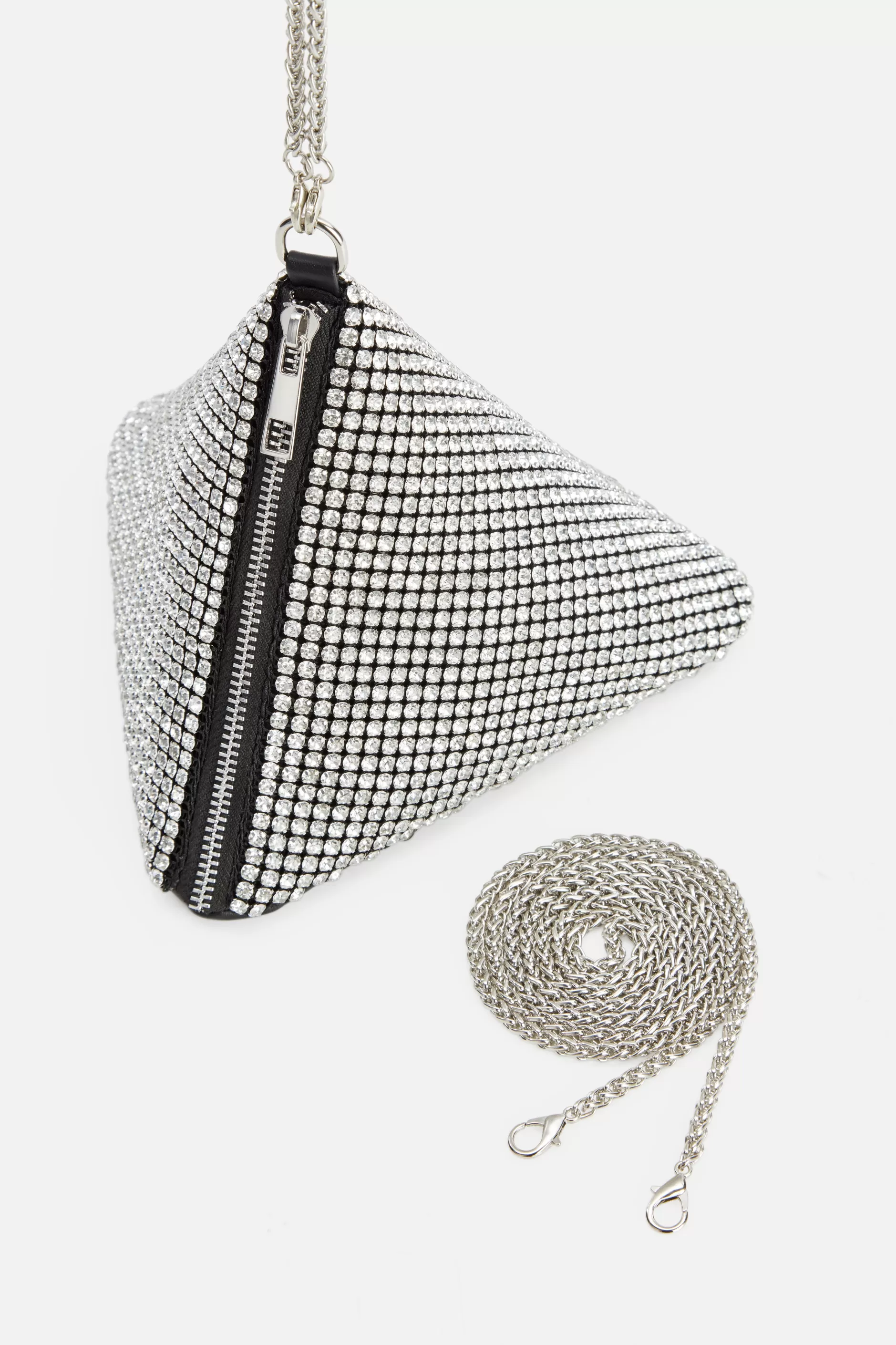 Triangle Rhinestone Evening Purse-BABEYOND Online
