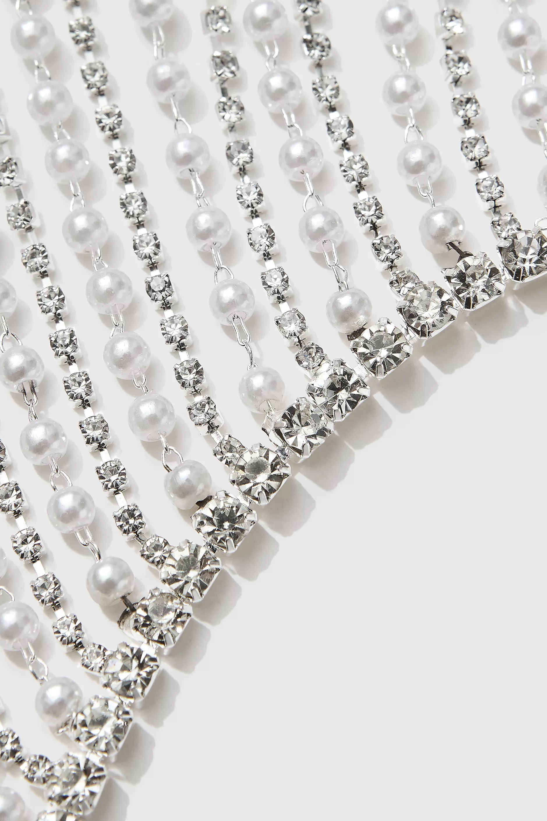 Unique Pearl Rhinestone Chain Mask-BABEYOND New