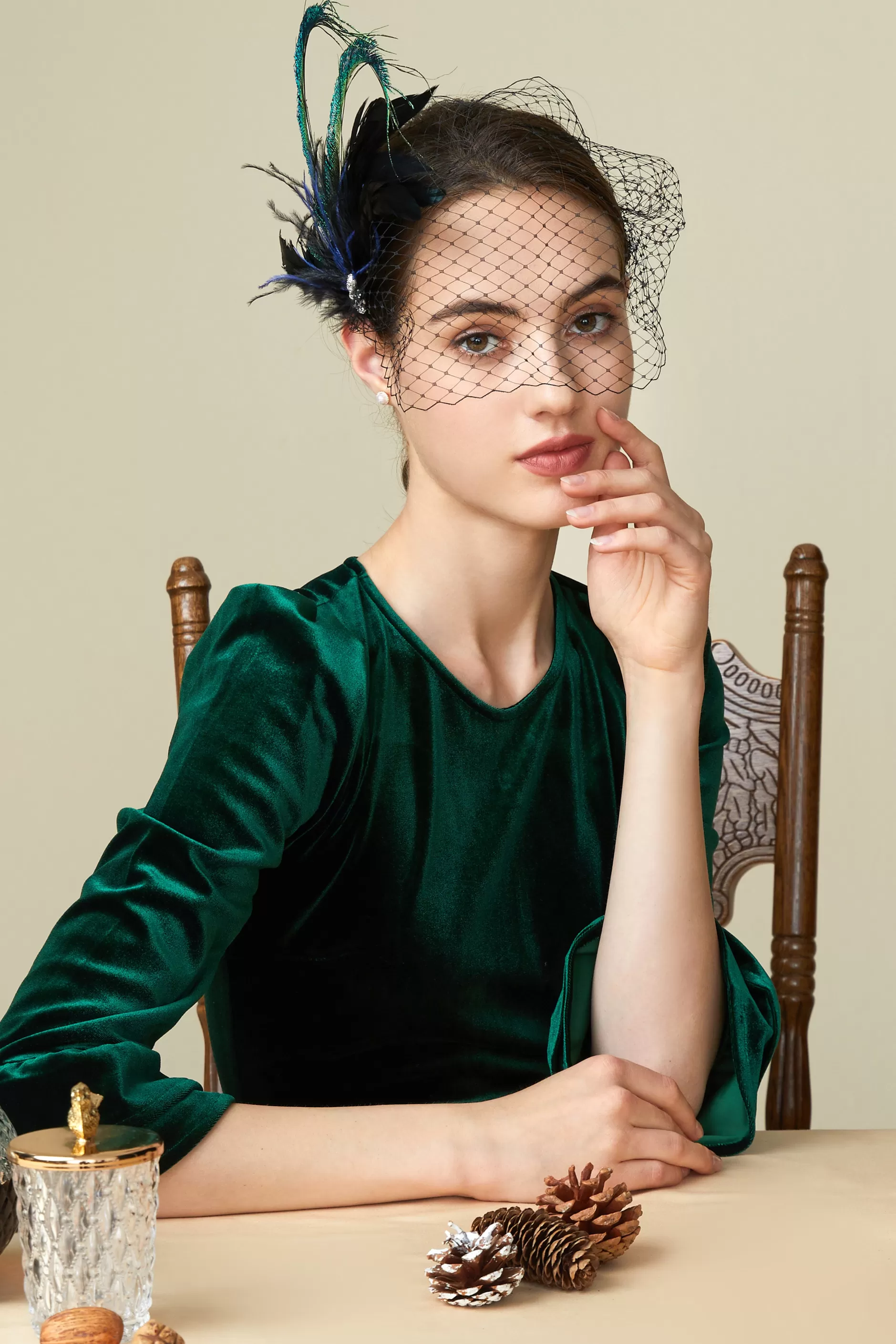 Vintage Peacock Tea Party Fascinator-BABEYOND Cheap